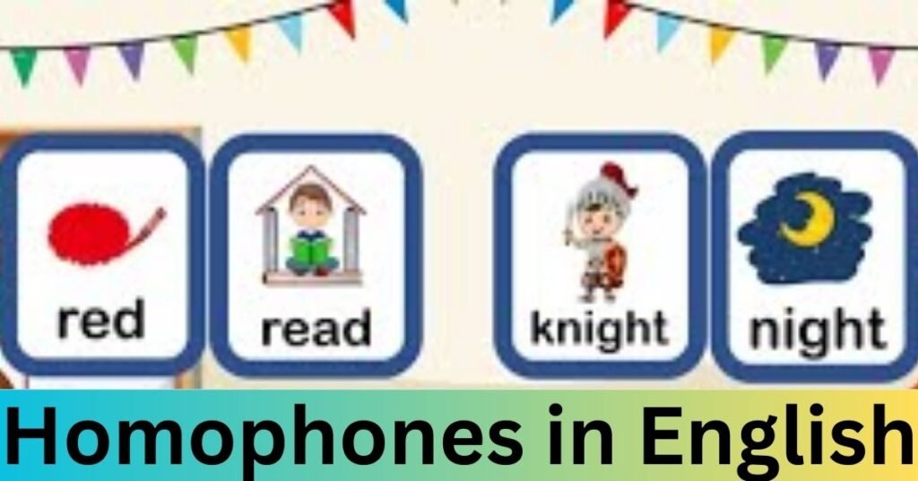 Homophones in English