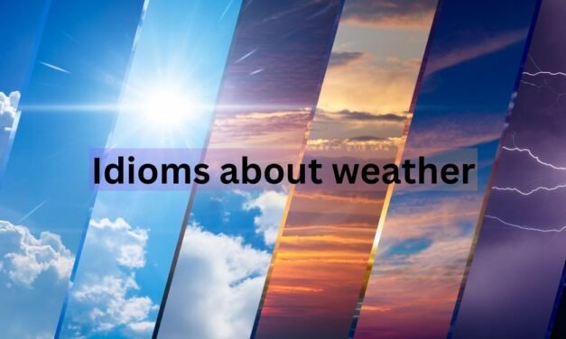 Idioms about weather