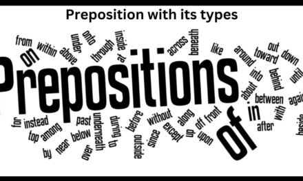 Preposition with its types