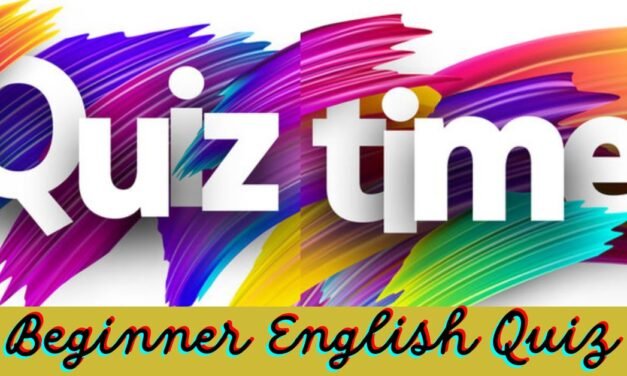 Beginner English Quiz