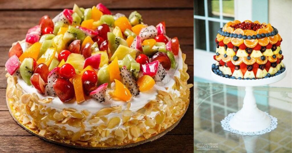 cake with fruits