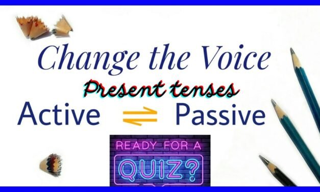 (Present) Active to passive quiz